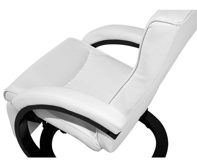 Beliani Sillón reclinable MIGHT Branco