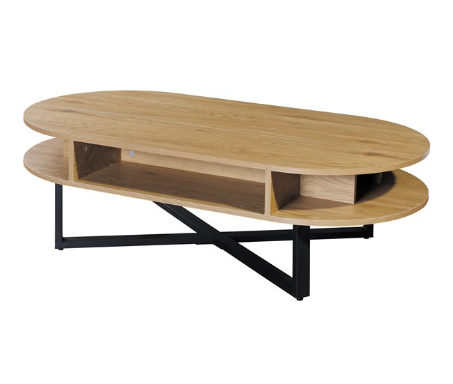 Mesa de centro elevável cor carvalho LIA Carvalho