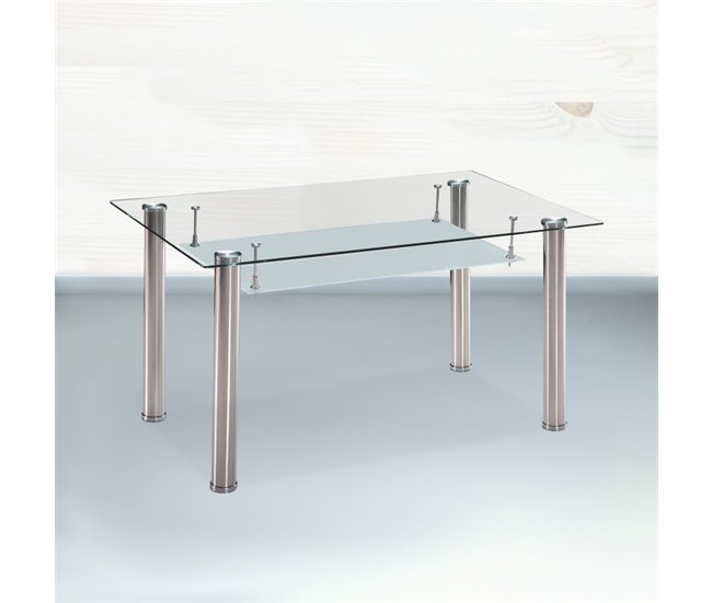  Mesa de jantar Tyra 80x140 Cinza