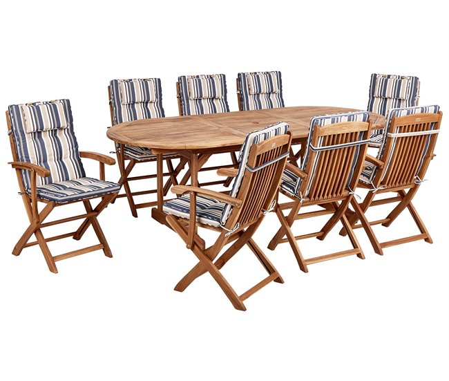 Beliani Conjunto de refeição MAUI II Cinza