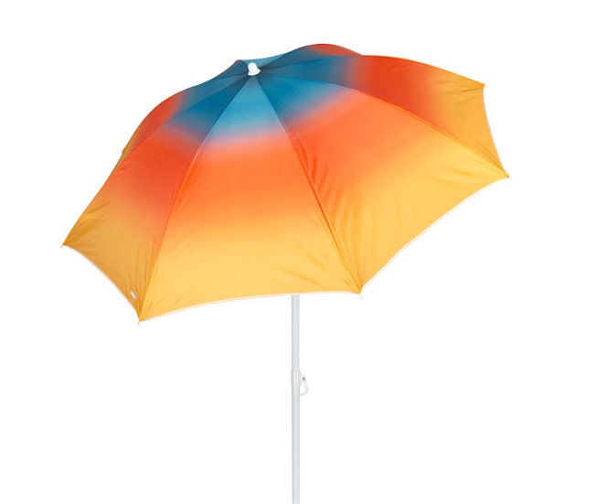 Aktive Guarda-sol de praia 8 varetas inclinável 180x180 Multicor