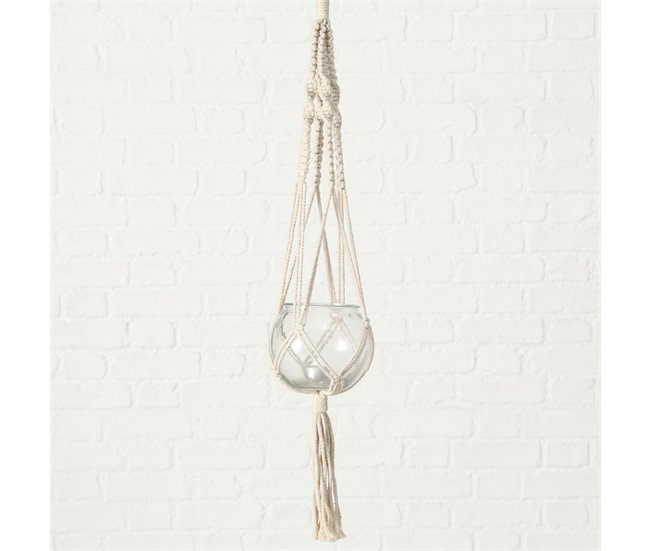 Vaso suspenso sortido MACRAMÉ da marca BOLTZE Branco