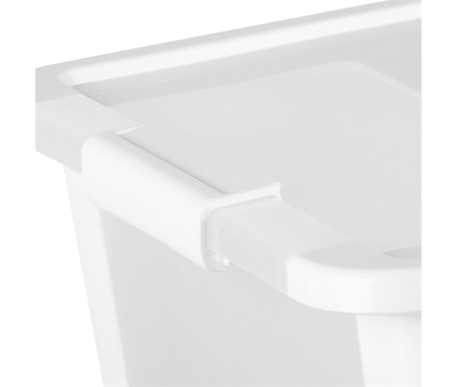 Curver Caixa de arrumação com tampa Bi-Box 26L Branco