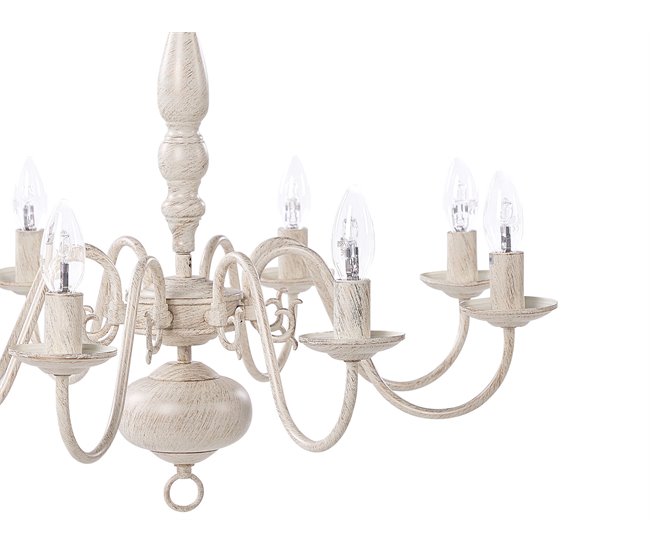 Beliani Lustre BRITHON Branco/ Bege