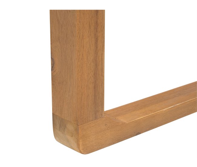 Beliani Mesa de refeição SASSARI 90x180 Madeira Clara