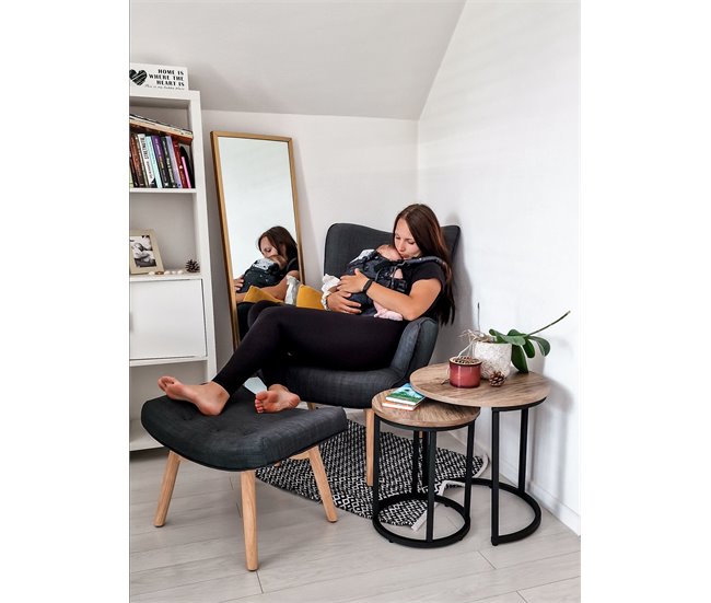 Beliani Espelho de pé TORCY 40x2 Dourado