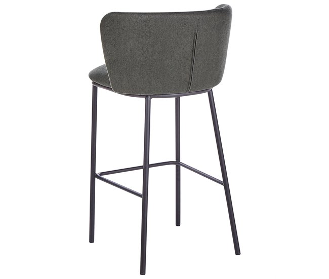 Beliani Silla de bar MINA Verde Escuro