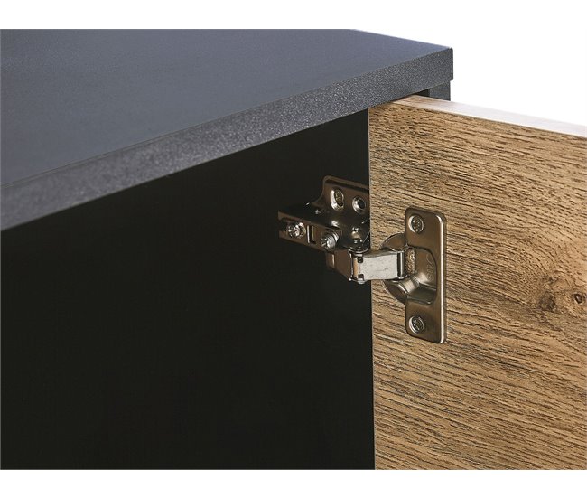 Beliani Mesa de TV ARKLEY 160 Preto
