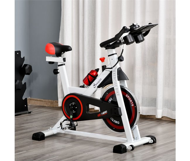 Bicicleta estática Aço e ABS HOMCOM Multicor