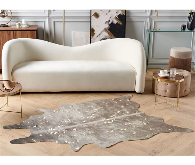 Beliani Decoração em pele de ovelha BOGONG 150x200 Cinza Escuro