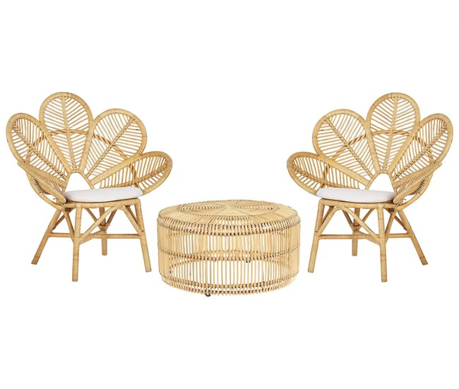 Beliani Conjunto de balcón FLORENTINE / LIMNI Bege