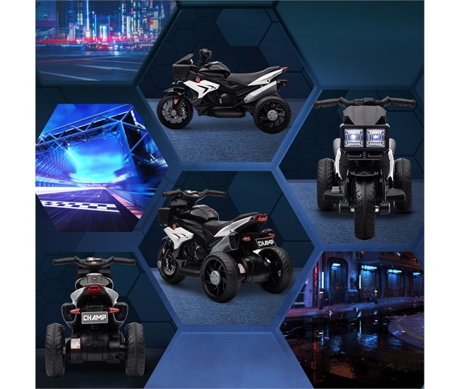 Mota para Crianças PP e Metal HOMCOM Preto