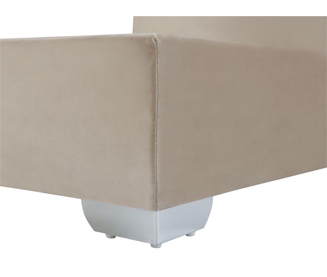 Beliani Cama continental Veludo CONSUL 171x212 Bege