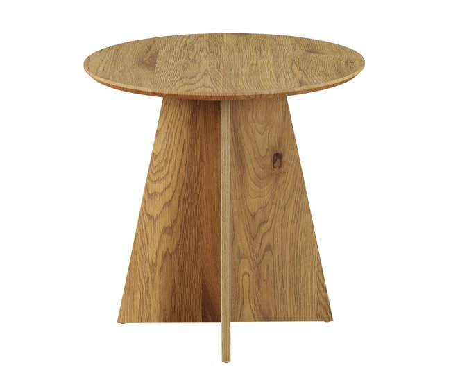 Mesa de centro fixa redonda LINA Carvalho