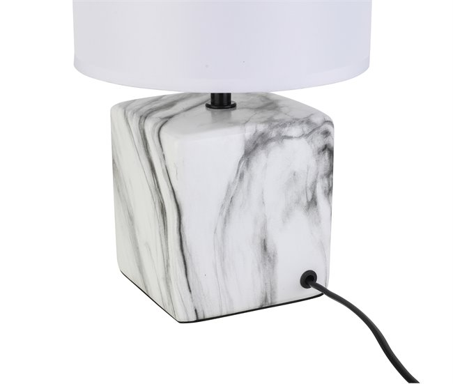 Candeeiro de mesa NORA 1 luz 40W 30,5x18,5cm marca CONFORAMA Branco