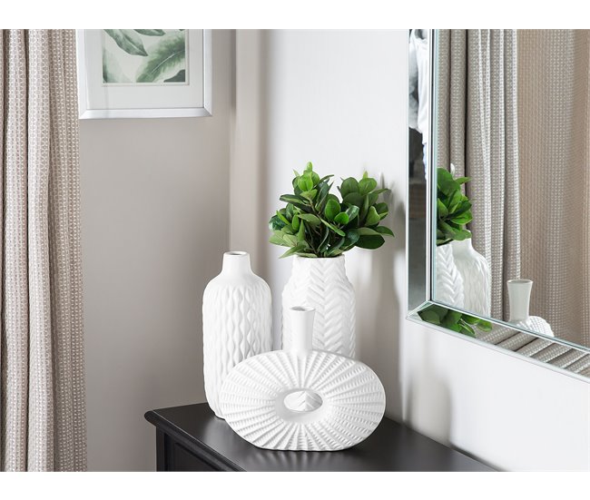 Beliani Jarro decorativo XANTHOS Branco