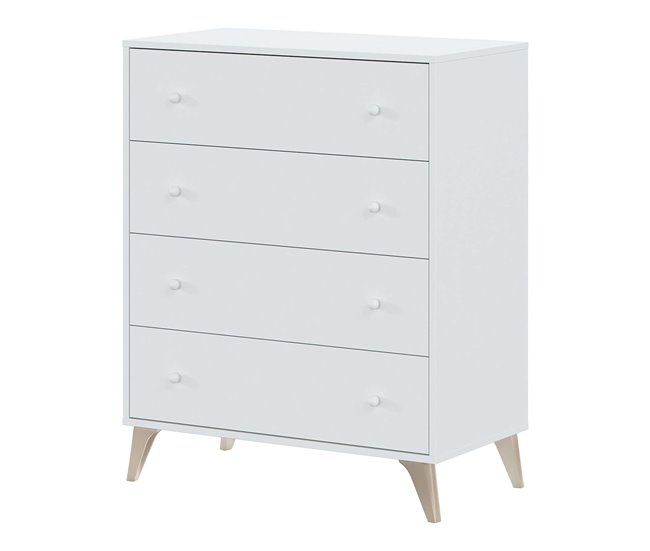 Conjunto de quarto duplo estilo nórdico Branco