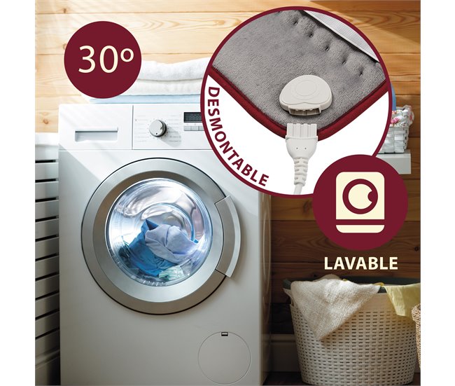 Almofada Elétrica 100W Cinza