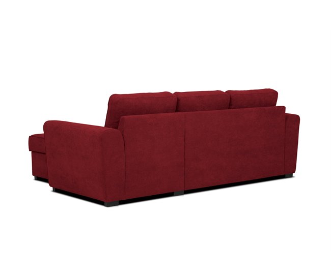 Chaise longue com cama ASTON Vermelho