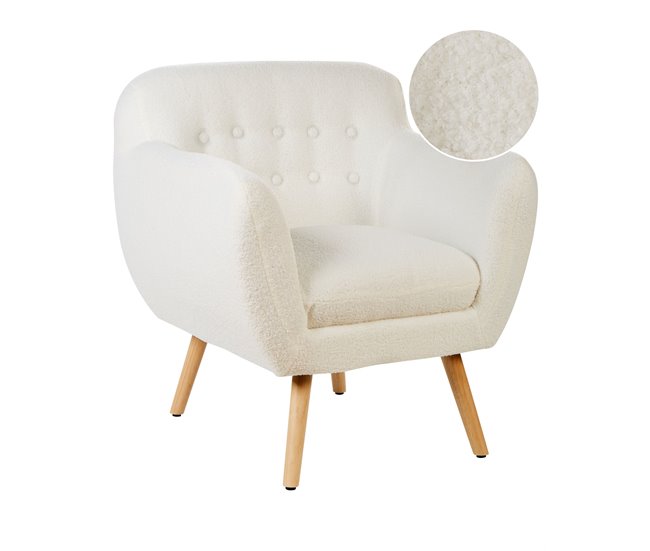 Beliani Poltrona MELBY Branco