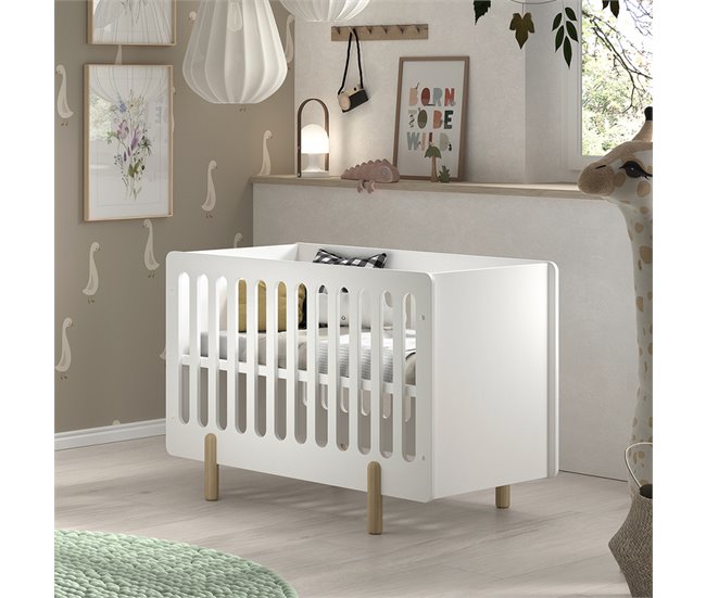 Cama de bebé Vipack Smile Branco