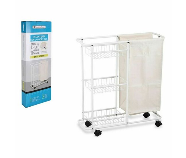 Prateleira de Casa de Banho Laundry Bag Multicor
