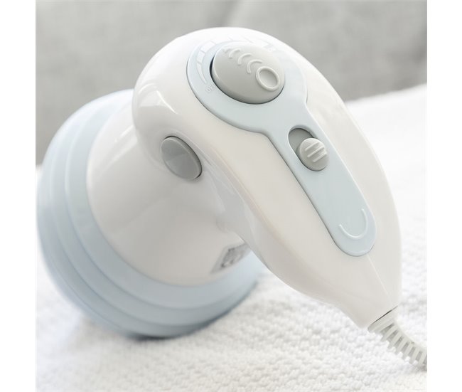 Aparelho de Massagem Anticelulítico Vibratório com Infravermelhos 5 em 1 Branco