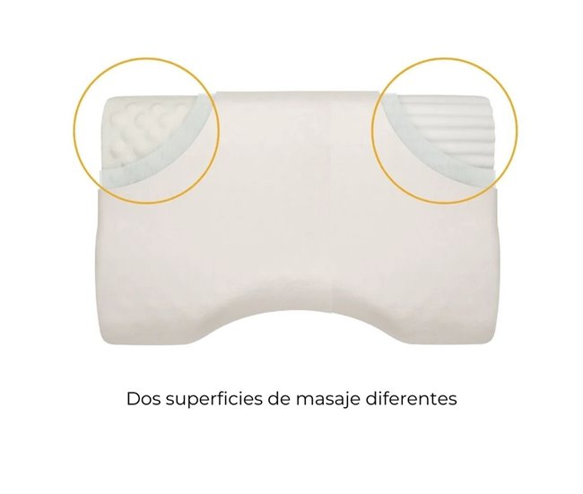 Almofada Anti-Ronco e Capa de Cetim Extra Branco