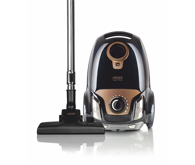 Aspirador com saco HAEGER Super Silent - 750W Preto