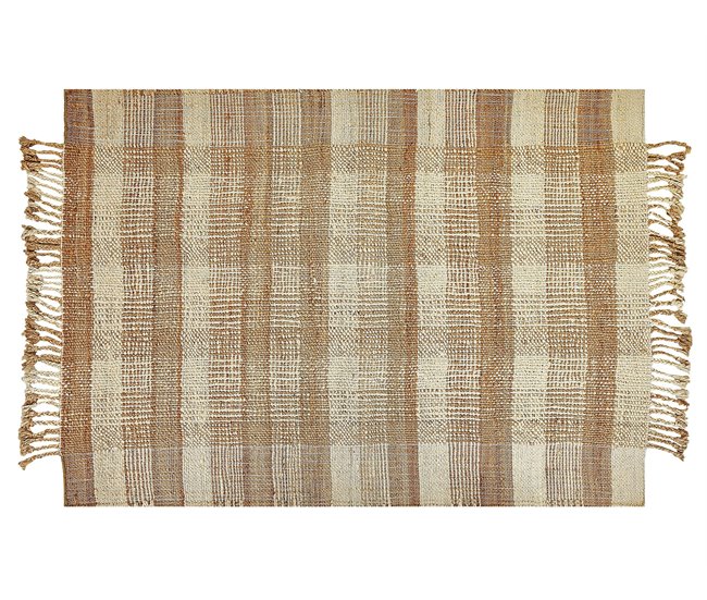 Beliani Entrelaçado BERISSA 140x200 Bege