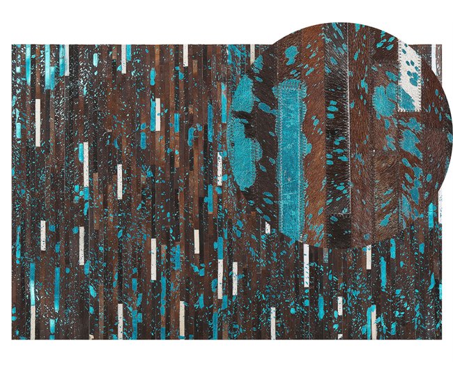 Beliani Pelos curtos KISIR 140x200 Castanho