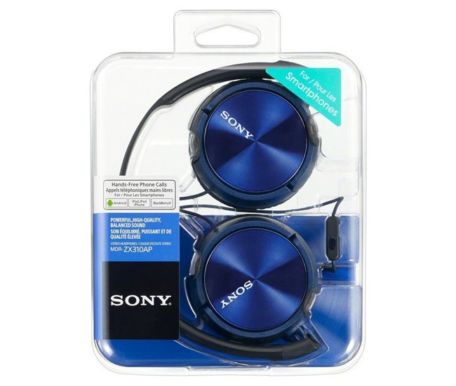 Auriculares de Diadema Azul