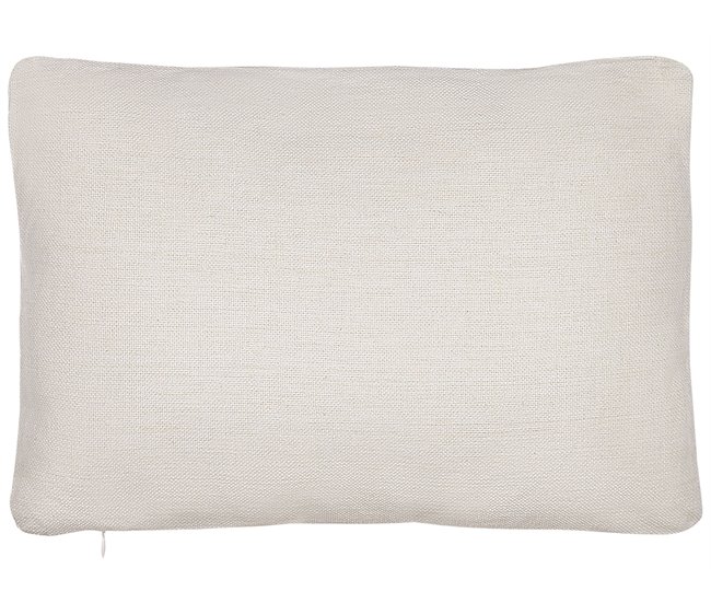 Beliani Cojín decorativo SVEN 30x50 Branco/ Preto