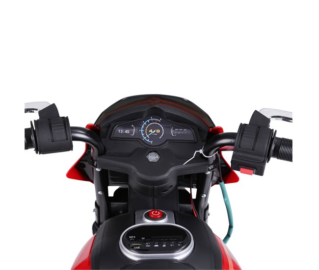 Mota Elétrica para Crianças PP e Metal HOMCOM Vermelho