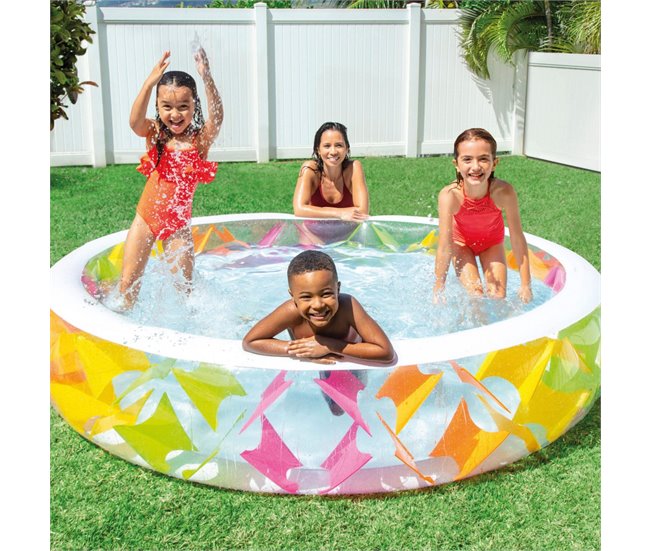 Piscina insuflável INTEX colorida 229x56 cm - 840 litros Multicor