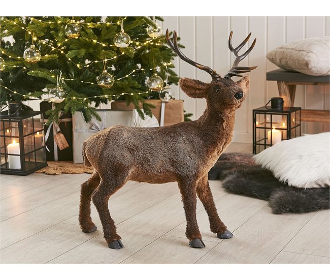Beliani Acessório decorativo NIESI Castanho