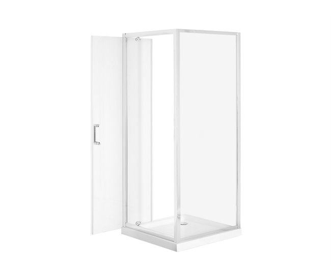 Beliani Cabine de duche DARLI Transparente