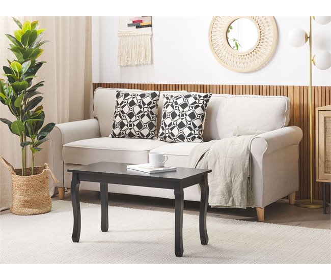 Beliani Mesa de centro SNOOK 40x80 Preto