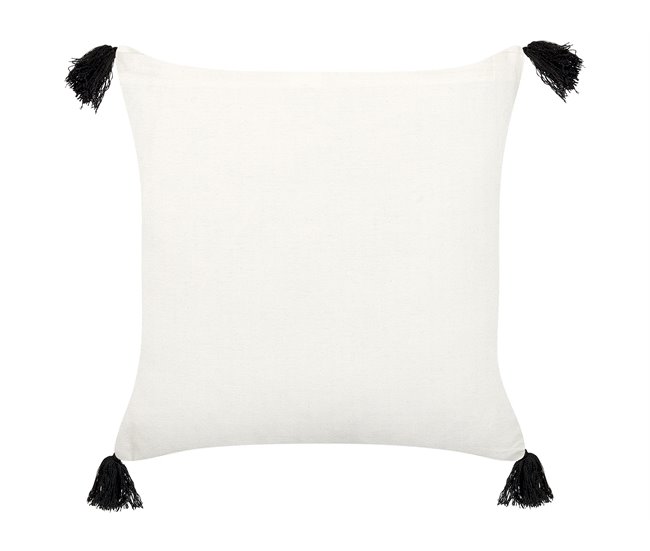 Beliani Almofada decorativa MAYS Branco/ Bege