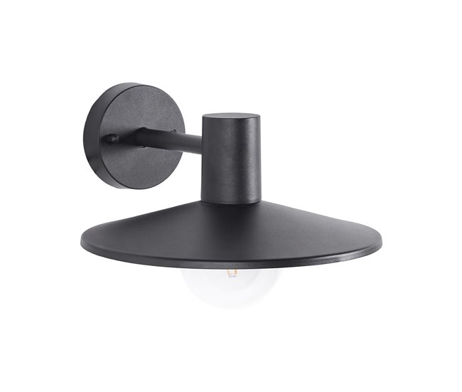 Beliani Iluminação de parede para exterior BARALIA Preto