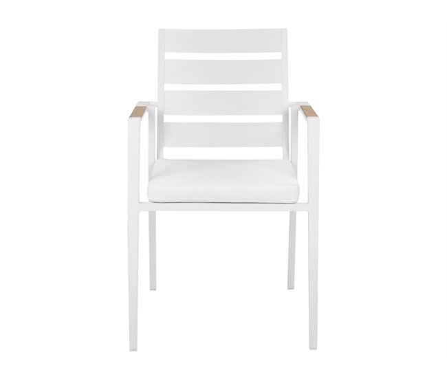 Beliani Conjunto de refeição VALCANETTO/TAVIANO Branco