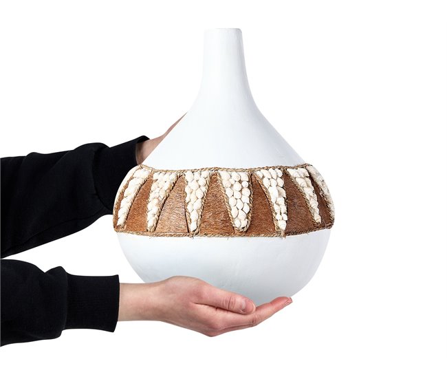 Beliani Jarro decorativo SIMPANG Branco