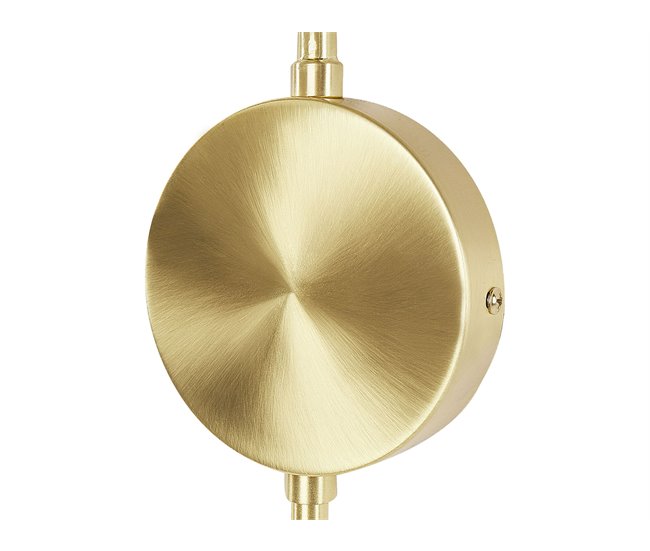 Beliani Candeeiro de parede WAMPU Dourado