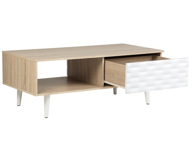 Beliani Mesa de jantar TACOMA 60x120 Castanho