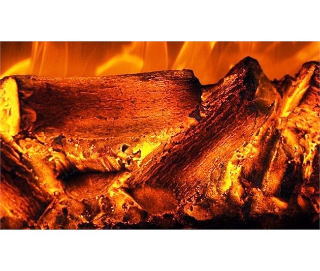 CAMINETTO VULTURO Sined 1,5 metros de comprimento lareira eléctrica integrada 1500W, Preto Preto