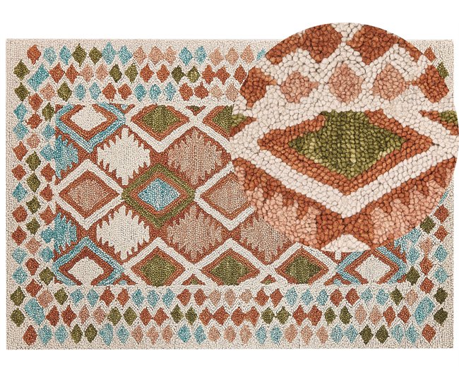 Beliani Entrelaçado ERMENEK 160x230 Multicor