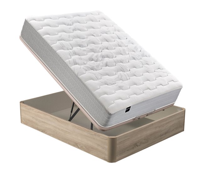 Colchão PEGASUS 8K BULTEX de material celular + sommier grátis Pikolin color natural 