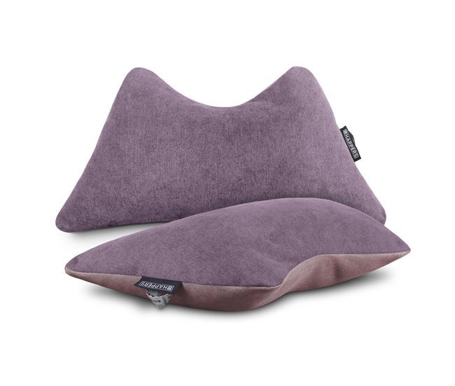 Almofada multiuso lombar, cervical, perna e leitura . Pacote de 2 Violeta