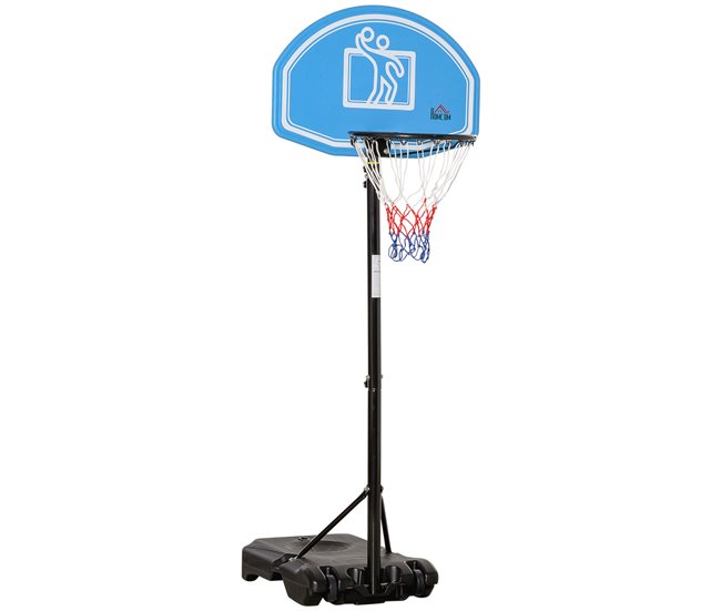 Tabela de Basquetebol Aço, PE e HDPE HOMCOM Multicor