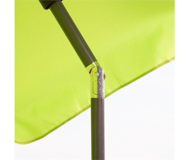 Aktive Beach Guarda-sol grande inclinável verde 200 cm UV30 Verde